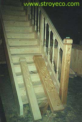  Internal ladder with elements of a groove. Photo 1