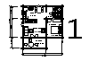 The project of Apartment house D82. Ground floor